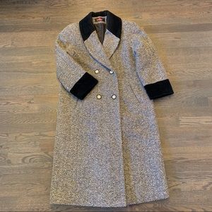 Final Reduction! Vintage Tweed Jacket with Velvet